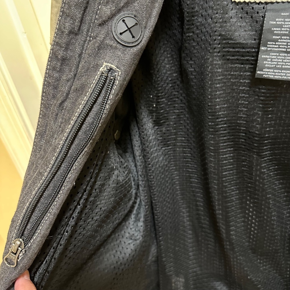 Harley-Davidson Leather and Canvas Motorcycle Jacket/Vest - Picture 6 of 6